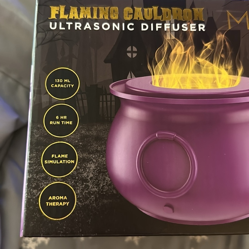2024 New Mahli Flaming purple Cauldron Aroma Diffuser HTF TikTok Viral - Picture 4 of 5